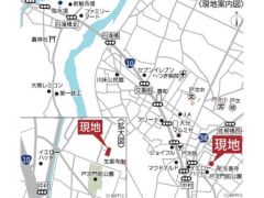 現地案内図です。