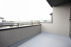 開放感のあるバルコニー