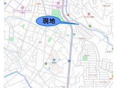 現地案内図です。
