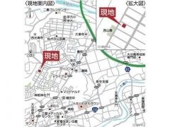 現地案内図です。